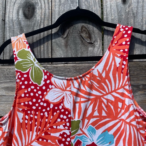 Tommy Bahama Red and Blue Floral Dress - Picture 8 of 9